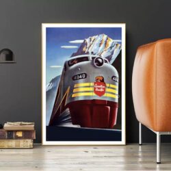 vintage eisenbahnplakat