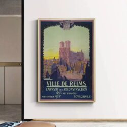 vintage poster reims 1