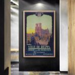 vintage poster reims 1