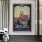 vintage poster reims 1