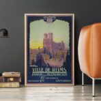 vintage poster reims 1