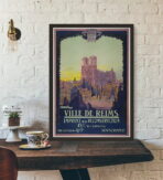 vintage poster reims 1