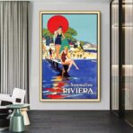 vintage riviera poster 1