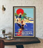 vintage riviera poster 1