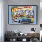 vintage route 66 poster 1