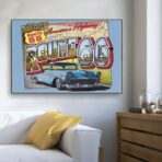 vintage route 66 poster 1
