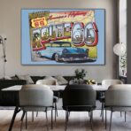 vintage route 66 poster 1