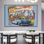vintage route 66 poster 1
