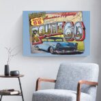 vintage route 66 poster 1