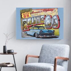 vintage route 66 poster 1