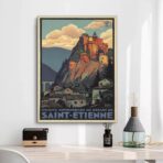 vintage poster saint etienne 1