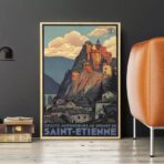vintage poster saint etienne 1