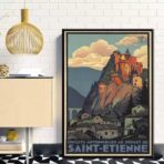 vintage poster saint etienne 1