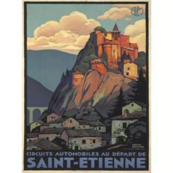 vintage poster saint etienne 1