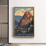 vintage poster saint etienne 1