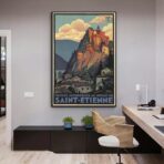 vintage poster saint etienne 1