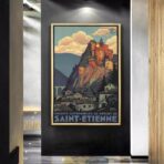 vintage poster saint etienne 1
