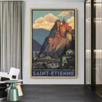 vintage poster saint etienne 1