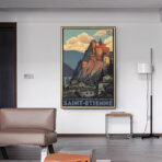 vintage poster saint etienne 1