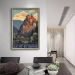 vintage poster saint etienne 1