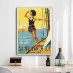 vintage poster saint jean de luz 1