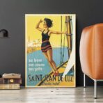 vintage poster saint jean de luz 1
