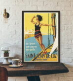 vintage poster saint jean de luz 1