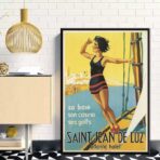 vintage poster saint jean de luz 1