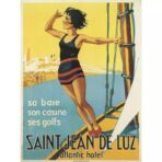 vintage poster saint jean de luz 1