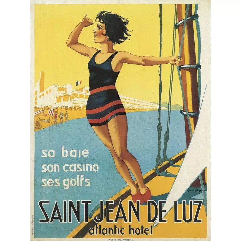 vintage poster saint jean de luz 1 vintage poster saint jean de luz 1