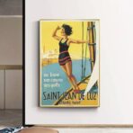 vintage poster saint jean de luz 1