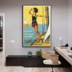 vintage poster saint jean de luz 1