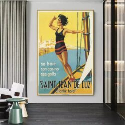vintage poster saint jean de luz 1