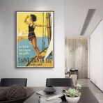 vintage poster saint jean de luz 1