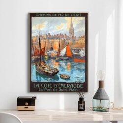 vintage poster saint malo 1