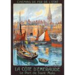 vintage poster saint malo 1
