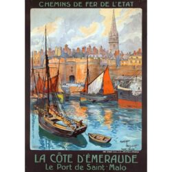 vintage poster saint malo 1