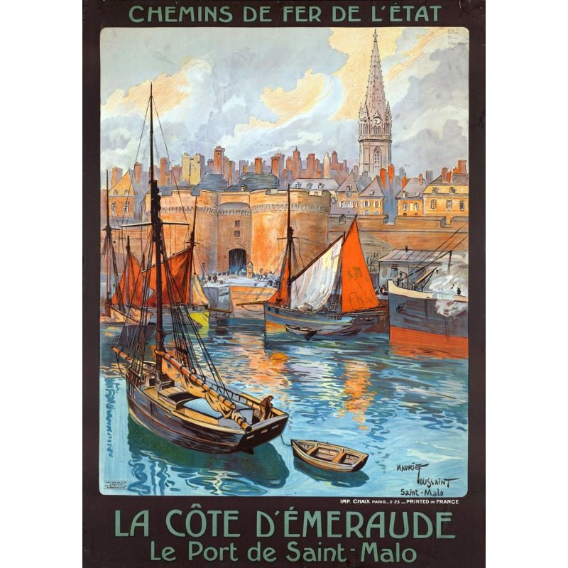 vintage poster saint malo 1 vintage poster saint malo 1