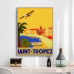 vintage poster saint tropez 1