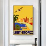 vintage poster saint tropez 1