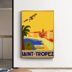 vintage poster saint tropez 1