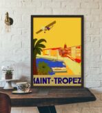 vintage poster saint tropez 1