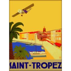 vintage poster saint tropez 1