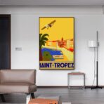 vintage poster saint tropez 1
