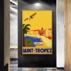vintage poster saint tropez 1