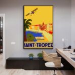 vintage poster saint tropez 1
