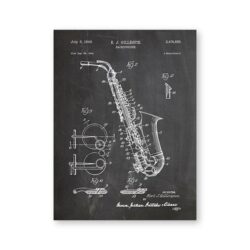 vintage saxophon poster