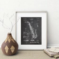 vintage saxophon poster