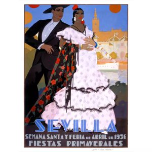 vintage poster sevilla