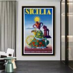 vintage poster sizilien
